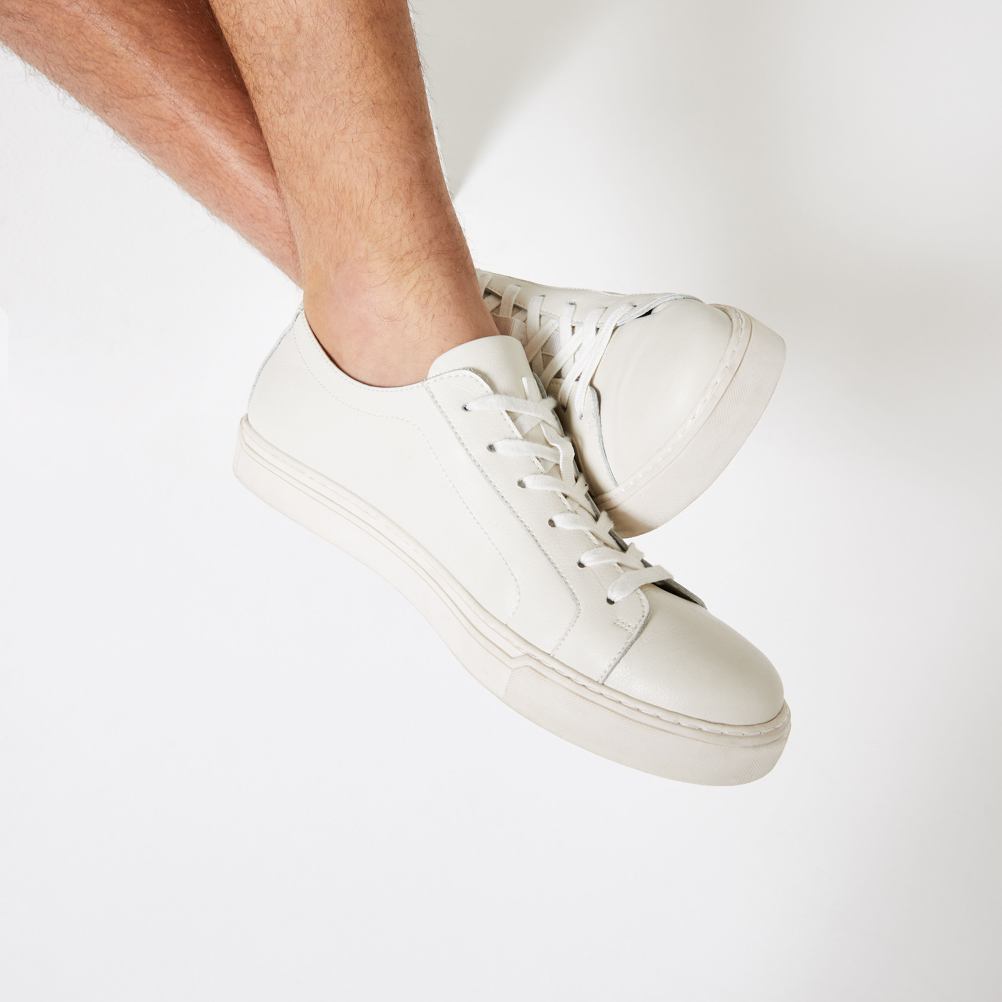 Half hotsell white sneakers